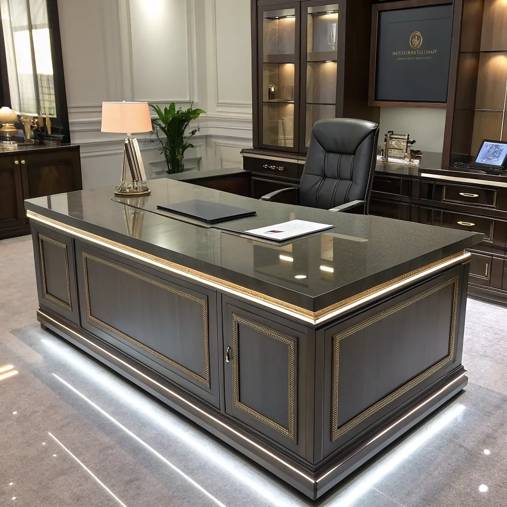 Executive desk with a modern finish